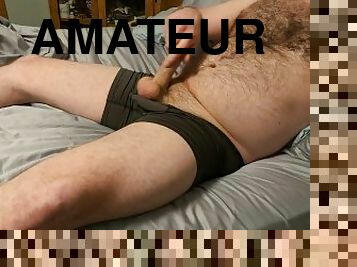 masturbação, amador, gay, gozando, ejaculação, webcam, sozinho, urso, roupa-interior