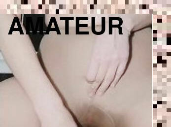 masturbation, strumpbyxor, pissande, amatör, fötter, pov, ensam