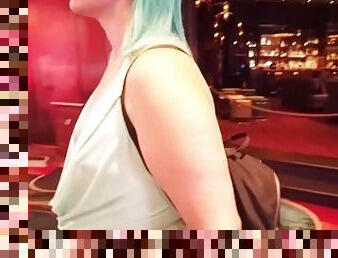 Braless in Sheer Top in Las Vegas