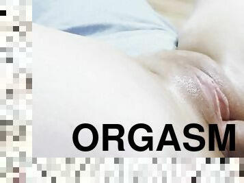 orgasme, chatte-pussy, amateur, ejaculation-sur-le-corps, point-de-vue, ejaculation, serrée, belle, humide