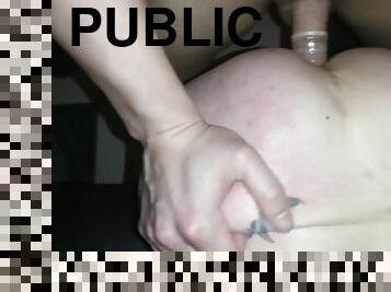 publik, kvinnligt-sprut, amatör, anal, cumshot, trekant, hårt