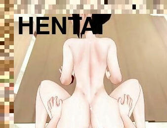 public, anal, fellation, ejaculation-interne, plage, point-de-vue, anime, hentai, 3d