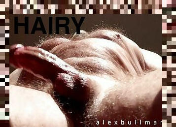 hairy beefy muscle daddy sweeping his big dick