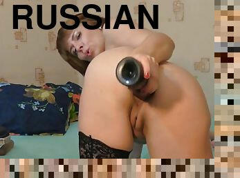 russe, amateur, anal, mature, milf, jouet, bas, webcam, solo, brunette