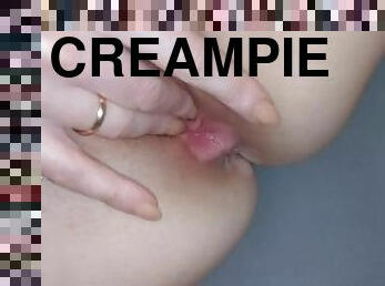 orgasm, fitta-pussy, kvinnligt-sprut, amatör, cumshot, hemmagjord, creampie, sprut, vått