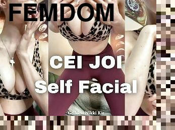 facial, cum, dominans, femdom