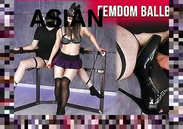 asiatisk, orgasm, avrunkning, bdsm, slav, bunden, sprut, bondage, älskarinna, mjölk