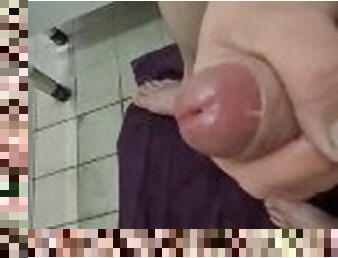 Thick cock public cumshot