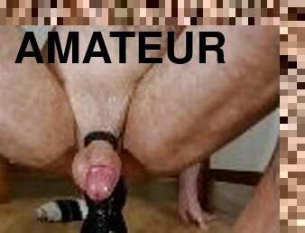 immens, masturbieren, dilettant, anal-sex, homosexuell, selbst-gefertigt, fest-tight, dildo, fetisch, allein