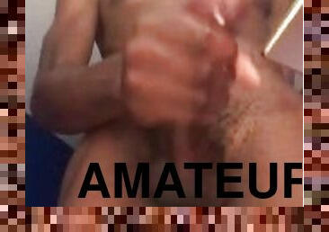 masturbation, amateur, ejaculation-sur-le-corps, énorme-bite, solo, bite