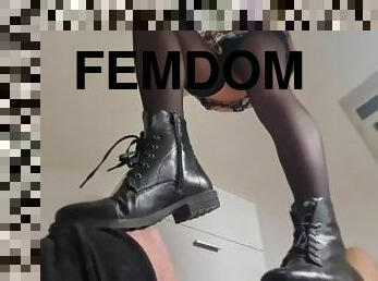 bdsm, slav, fötter, smutsig, kyssar, fetisch, bondage, älskarinna, stövlar, femdom