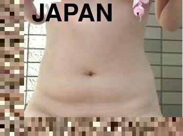 masturbation, mamelons, orgasme, public, japonais, hentai, solo