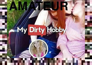 MyDirtyHobby - Teen Mia_Adler & Her Friend Are Feeling Adventurous So They Blow 2 Guys Out In Nature