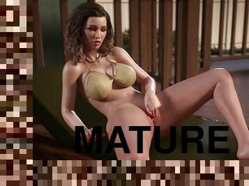 Treasure of Nadia Mature MILF cumshot from anal masturbation