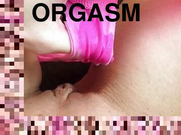 masturbation, orgasm, fitta-pussy, kvinnligt-sprut, trosor, vått