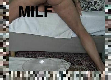 asiatisk, fitta-pussy, kvinnligt-sprut, milf, mamma, arabisk, creampie, mor, rumpa-butt, hårt