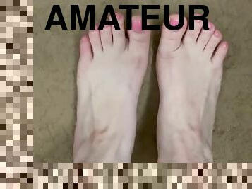 amatőr, tinilány, latin, brazil, láb, fétis, fehér, lábujjak