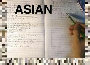 asiatisk, tonåring, avrunkning, college, fetisch, ensam, verklighet