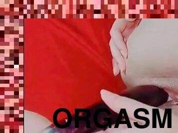 asiatisk, masturbation, orgasm, fitta-pussy, brudar, dildo, vagina, ensam, filipinsk, vått
