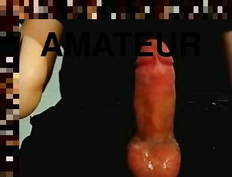 masturbation, amatör, cumshot, gigantisk-kuk, leksak, sprut, ensam, kuk