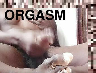 énorme, masturbation, orgasme, amateur, ejaculation-sur-le-corps, énorme-bite, gay, black, pieds, secousses