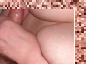 Big tits and sloppy handjob