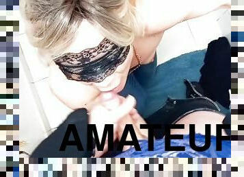 masturbation, amatör, avsugning, cumshot, par, ansiktssprut