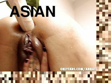 asiatique, cul, orgasme, chatte-pussy, amateur, anal, ados, jouet, point-de-vue, ejaculation