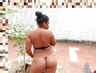 puwet, dyakol-masturbation, sa-labas, baguhan, gawa-sa-bahay, latina, dyakol, puwet-butt, solo, hardin