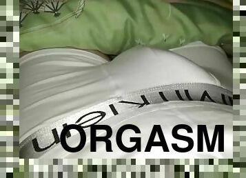 masturbation, orgasm, amatör, sprut, fetisch, ensam, underkläder-underwear