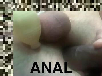 immens, anal-sex, homosexuell, dildo, allein