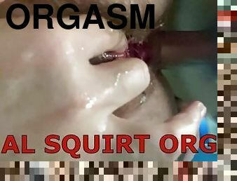 orgasm, kvinnligt-sprut, amatör, anal, milf, hemmagjord, mamma, puma