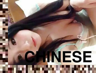 asiatisk, amatör, webbkamera, ensam, kinesisk