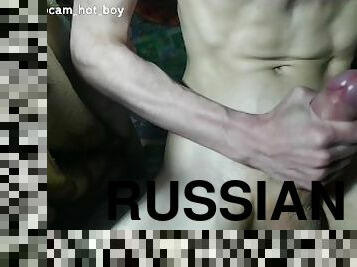 Russian boy jerking off