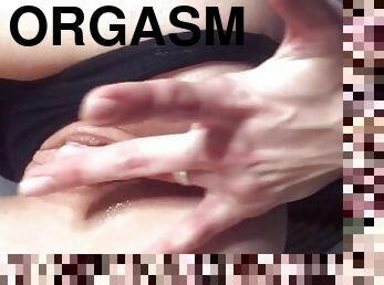 Solo fingering my wet pussy after exams