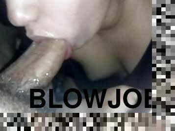 do you prefer a very wet blowjob? I love to suck the pervert's hard cock all the way to the bottom