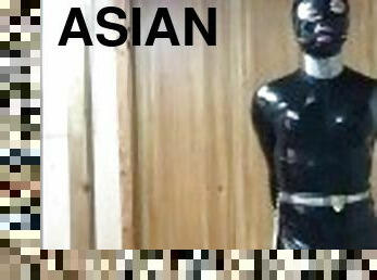 asiatisk, amatör, leksak, bdsm, slav, fötter, pov, fetisch, latex, bondage