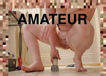 bad, storatuttar, masturbation, gammal, orgasm, amatör, leksak, bbw, knubbig, smutsig