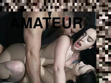 gros-nichons, levrette, orgasme, amateur, ejaculation-sur-le-corps, énorme-bite, ados, hardcore, maison, pornstar