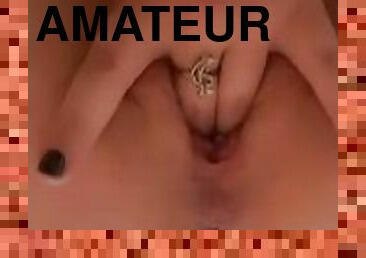 masturbation, fitta-pussy, amatör, anal, fingerknull, pov, blond, ensam, rövhål