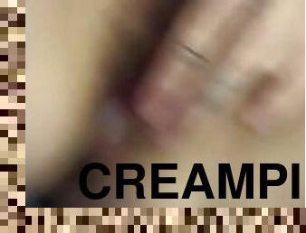 SCOTTISH WHORE GETS CREAM PIED