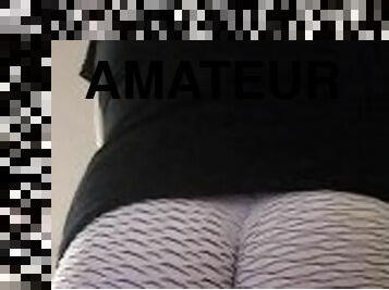 amateur, énorme-bite, butin, culotte, serrée, bout-a-bout, fétiche, solo, blanc, bite