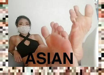 asiatique, esclave, pieds