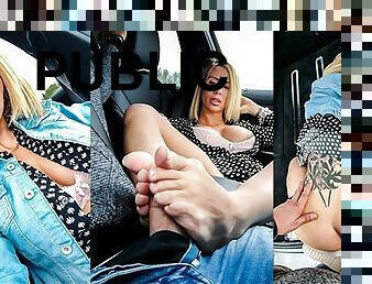 Littleangel84 - Sodomisée en public dans le coffre de la voiture