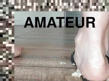 amateur, milf, pieds, fétiche, solo, géant