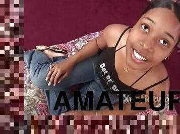 Amateur 19 yr old W a Big Ass in POV Black Girl Video