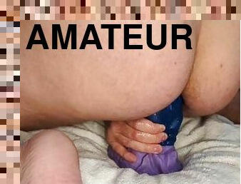 amatör, anal, creampie, första-gången, ritt, dildo, fetisch