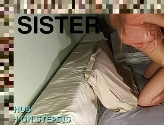 18 real step sister: Tight pussy fucked hard by big hard cock. Perfect ASS, teen pounded from behind
