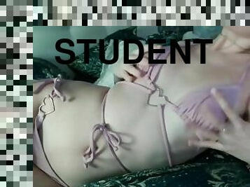 this student is waiting for you at her place
