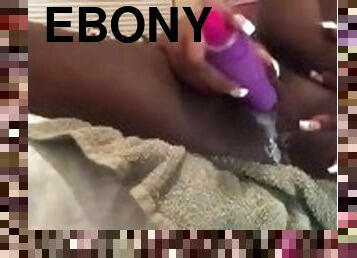 Ebony slip n slide turned creampie